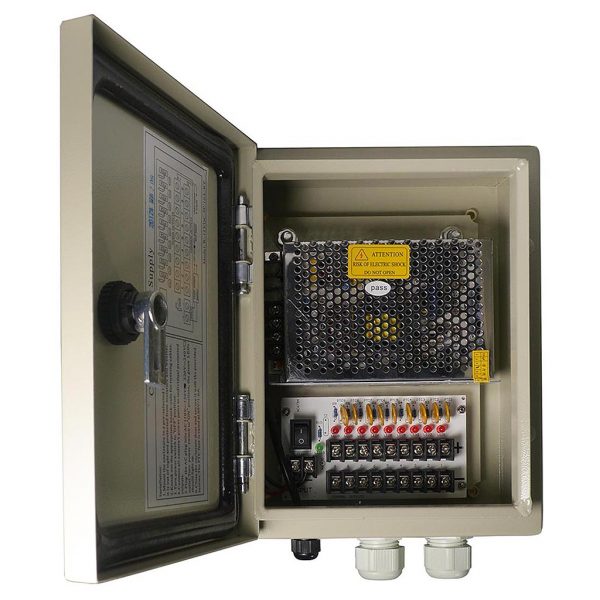 9 Channel 12V DC Weatherproof Power Distribution Box